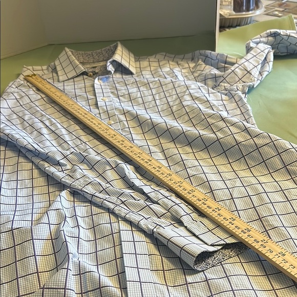 Blue Casual Button Down Shirt with Classic Style - Picture 4 of 6